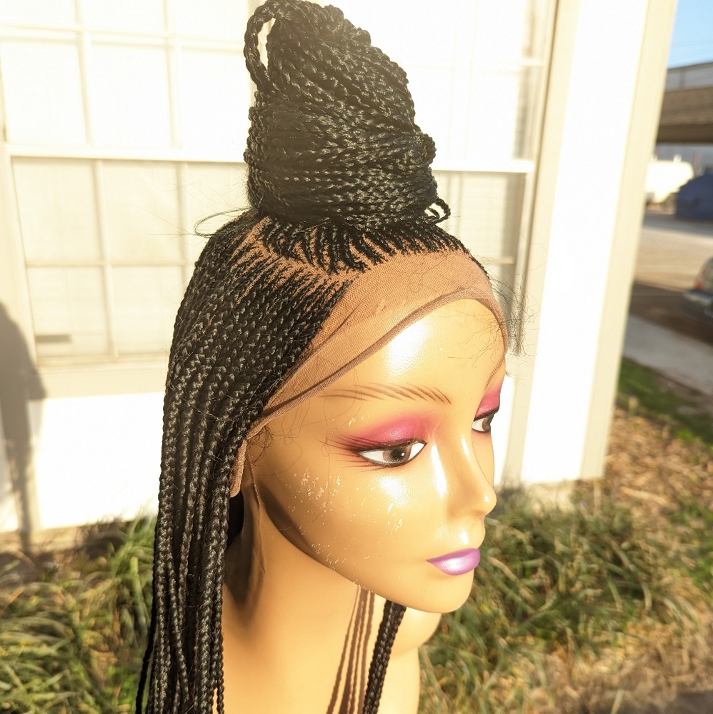 360 lace wig cornrow braids